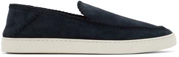 推荐Blue Suede Slip-On Sneakers商品