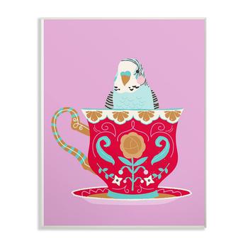商品Stupell Industries | Bird in Teacup Wall Plaque Art, 12.5" x 18.5",商家Macy's,价格¥254图片