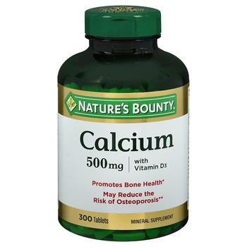 Nature's Bounty | Calcium 500mg with Vitamin D3, Tablets商品图片,满$80享8折, 满$40享8.5折, 满折