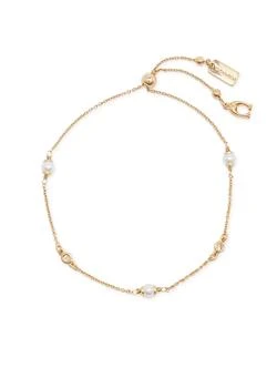 推荐Faux pearl and crystal-embellished bracelet商品