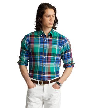 商品Ralph Lauren | Classic Fit Plaid Oxford Shirt,商家Zappos,价格¥597图片