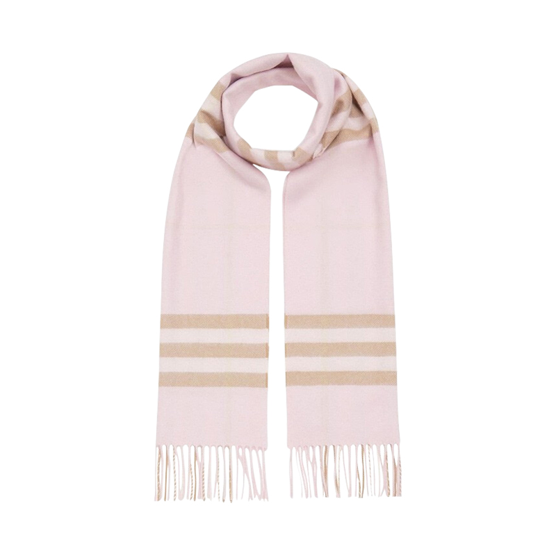 商品Burberry | Burberry 巴宝莉 经典格子休闲羊绒围巾女 8016396-粉色,商家Mayber,价格¥3177图片