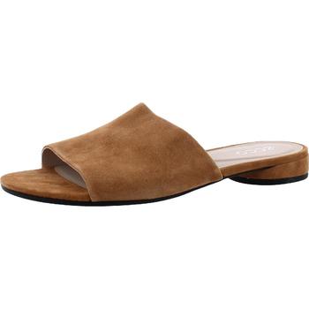 ecco包好不好, ECCO | ECCO Womens Flat Slip On Leather Slide Sandals商品图片 4.9折