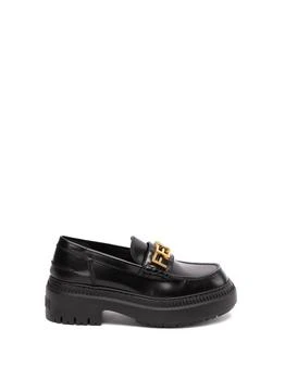 推荐Fendi `Fendigraphy` Leather Loafers商品