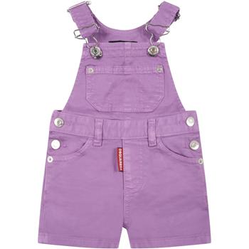 DSQUARED2 | Dsquared2 Purple Overall For Baby Girl商品图片,9.1折