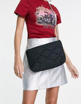 topshop包, Topshop | Topshop quilted clutch in black商品图片 4.3折