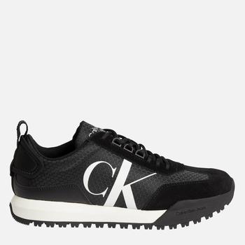 推荐Calvin Klein Jeans Men's Retro Running Style Trainers - Black商品