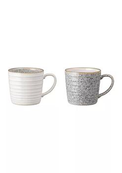 商品Denby | Studio Grey Set of 2 Ridged Mugs,商家Belk,价格¥534图片