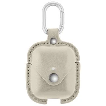 WITHit | Gray Leather Apple AirPods Case with Silver-Tone Snap Closure and Carabiner Clip,商家Macy's,价格¥263