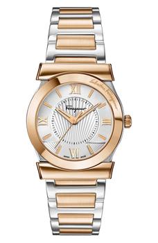 男士休闲菲拉格慕手表, Salvatore Ferragamo | Women's Two-Tone Swiss Quartz Bracelet Watch, 32mm商品图片 4.9折
