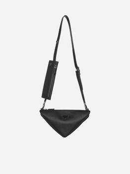 Prada | Saffiano leather triangle bag商品图片,