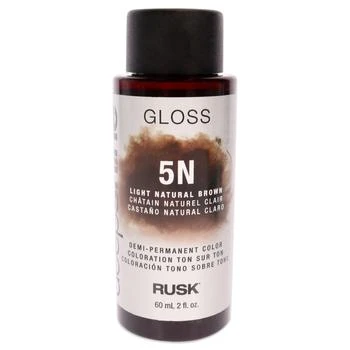 Rusk | Deepshine Gloss Demi-Permanent Color - 5N Light Natural Brown by Rusk for Unisex - 2 oz Hair Color,商家Premium Outlets,价格¥124