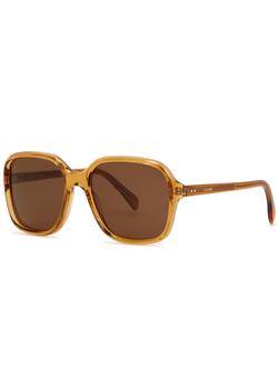 推荐Honey oversized square-frame sunglasses商品