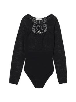 商品Sandro | Lace Bodysuit,商家Saks Fifth Avenue,价格¥2228图片