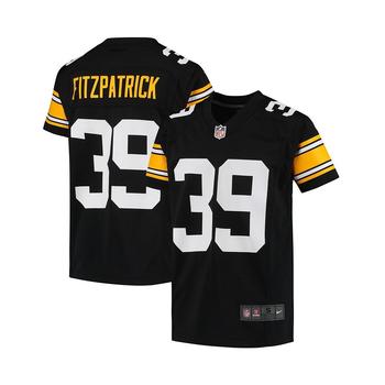 推荐Boys Youth Minkah Fitzpatrick Black Pittsburgh Steelers Alternate Game Jersey商品