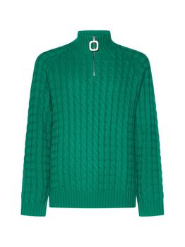 JW Anderson | JW Anderson Henley Funnel Neck Knitted Jumper商品图片,6折起