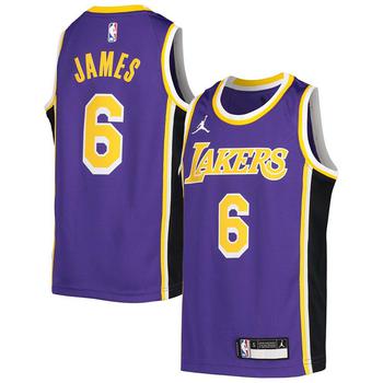 lakers评价, Jordan | Youth LeBron James Purple Los Angeles Lakers 2020/21 Player Jersey - Statement Edition商品图片 7.4折