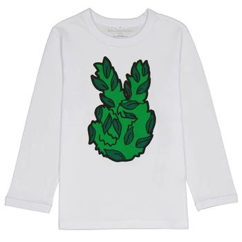 推荐Stella McCartney Pure White Peace Leaf T-Shirt, Size 6Y商品