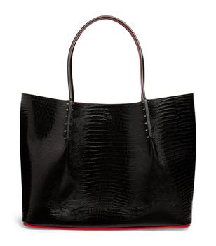 推荐Cabarock Large Croc-Embossed Leather Tote Bag商品