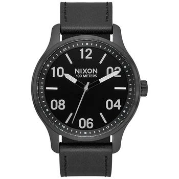 Nixon | Men's Patrol Leather Strap Watch 42mm 