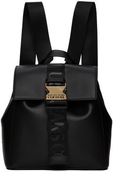 Versace | Black Safety Buckle Backpack商品图片,