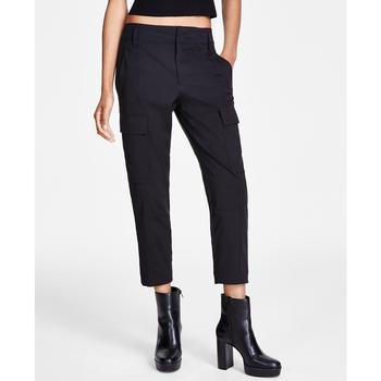 Calvin Klein | Women's High-Rise Stretch Twill Cargo Ankle Pants商品图片,独家减免邮费