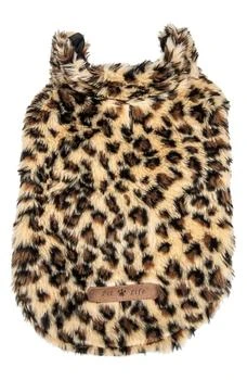PET LIFE | LUXE 'Poocheetah ' Ravishing Designer Spotted Cheetah Faux Fur Dog Coat Jacket,商家Nordstrom Rack,价格¥278