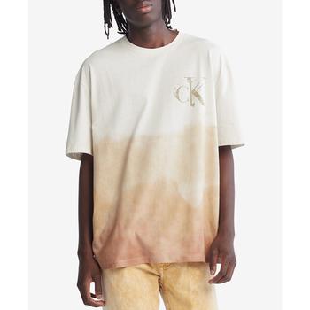 Men's Relaxed-Fit Dip-Dyed Logo T-Shirt,价格$24.99