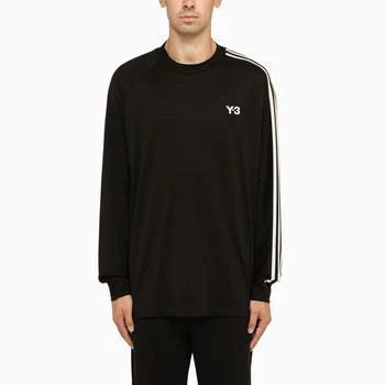 Y-3 | Black crewneck sweater with logo 满$110享9折, 满折