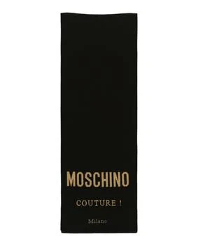 Moschino | Logo Embroidered Wool Scarf 3.4折×额外9折, 独家减免邮费, 额外九折