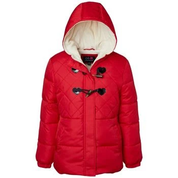 Wippette | Pink Platinum Big Girls Hooded Toggle-Detail Quilted Puffer Jacket,商家Macy's,价格¥224