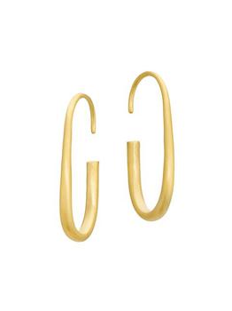 商品Eli Halili | 22K Yellow Gold Small Oval Hoop Earrings,商家Saks Fifth Avenue,价格¥11579图片