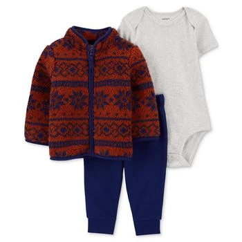 Carter's | Baby Boys Little Jacket, Bodysuit and Pants, 3 Piece Set 3.4折