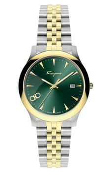 菲拉格慕手表, Salvatore Ferragamo | Women's Sunray Two-Tone Stainless Steel Bracelet Watch, 33mm商品图片 5折