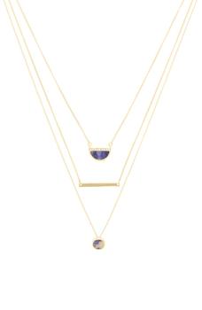 商品OLIVIA WELLES | Mixed Crystal & Stone Layered Necklace,商家Nordstrom Rack,价格¥254图片