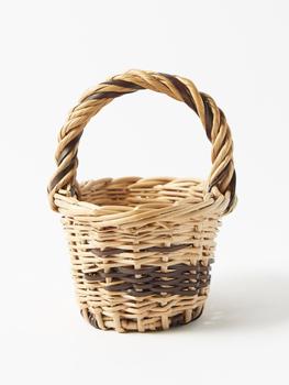 推荐X Salone del Mobile leather-trim basket bag商品