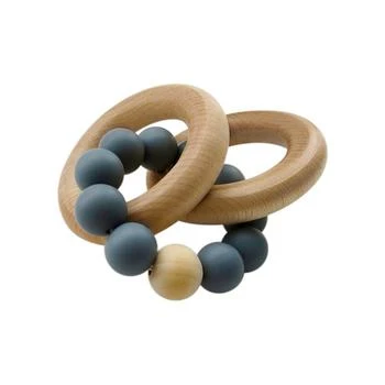 Tiny Teethers Designs | 3 Stories Trading Tiny Teethers Infant Silicone And Beech Wood Rattle And Teether,商家Macy's,价格¥149