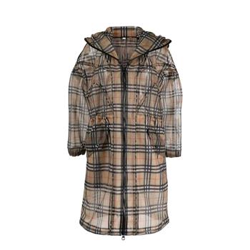 burberry大衣, Burberry | Burberry Vintage Check Mesh Parka Coat商品图片 7折