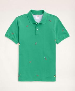 布克兄弟 polo, Brooks Brothers | Slim Fit Cotton Pique Chipmunk  Polo Shirt商品图片 