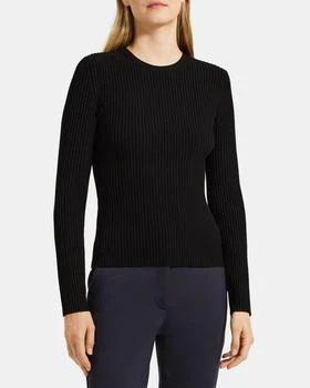 推荐Slim-Fit Sweater in Striped Stretch Viscose Knit商品