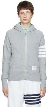 Thom Browne | Gray 4-Bar Hoodie 