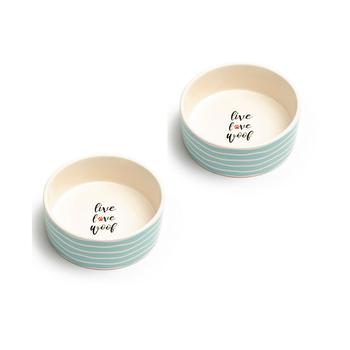 商品Park Life Designs | Sagres Medium 6.5" Pet Bowl, Set of 2,商家Macy's,价格¥218图片