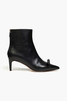 RED Valentino | Sandie bow-embellished leather ankle boots商品图片,4.4折