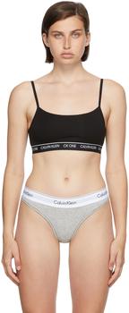 Calvin Klein | Black CK One Unlined Bralette商品图片,额外8.5折, 独家减免邮费, 额外八五折