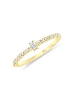 Saks Fifth Avenue | 14K Yellow Gold & 0.16 TCW Diamond Ring,商家Saks OFF 5TH,价格¥2125