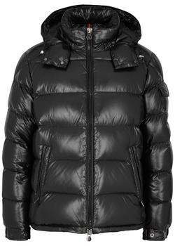 moncler maya, Moncler | Maya black hooded quilted shell jacket商品图片 