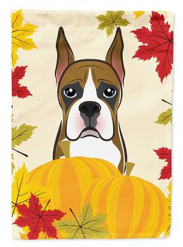 Caroline's Treasures | 11 x 15 1/2 in. Polyester Boxer Thanksgiving Garden Flag 2-Sided 2-Ply商品图片,