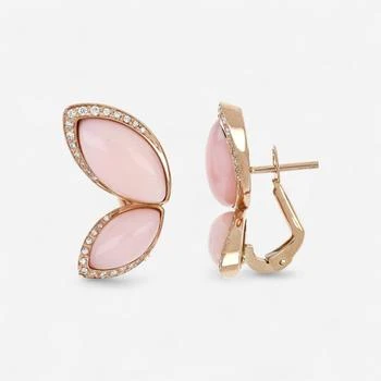 Tavanti | Tavanti Les Papillons 18K Yellow Gold Diamond & Pink Opal Earrings JF-75-1110F-1,商家Shopworn,价格¥28307