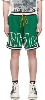 product Green Polyester Shorts image