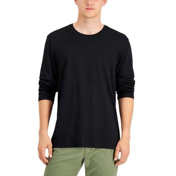 Alfani | Men's Long Sleeve Supima Crewneck T-Shirt, Created for Macy's商品图片,3.4折